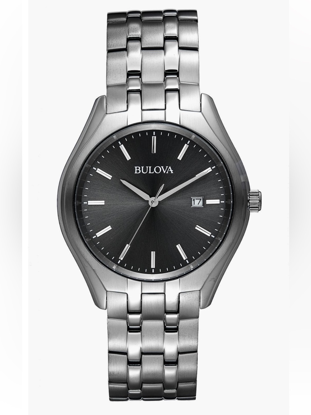 BULOVA Classic Black Dial Steel Men's Watch 41mm